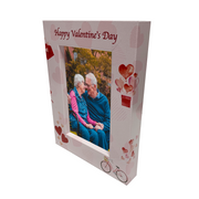 Valentine's Day Picture Frame - Hearts Presents Letters of Love - Made with Recycled Plastic - Special Photo Frame