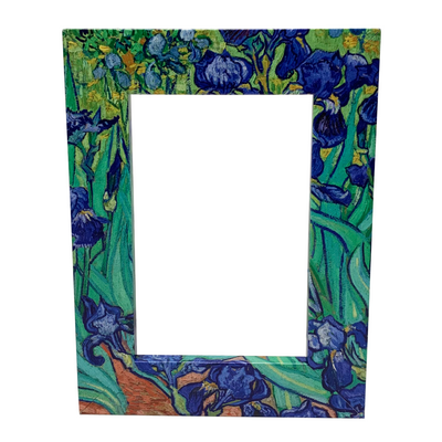 Irises (1889) by Vincent Van Gogh Picture Frame - Famous Artwork on Your Photo Frame - Made with a Recycled Plastic