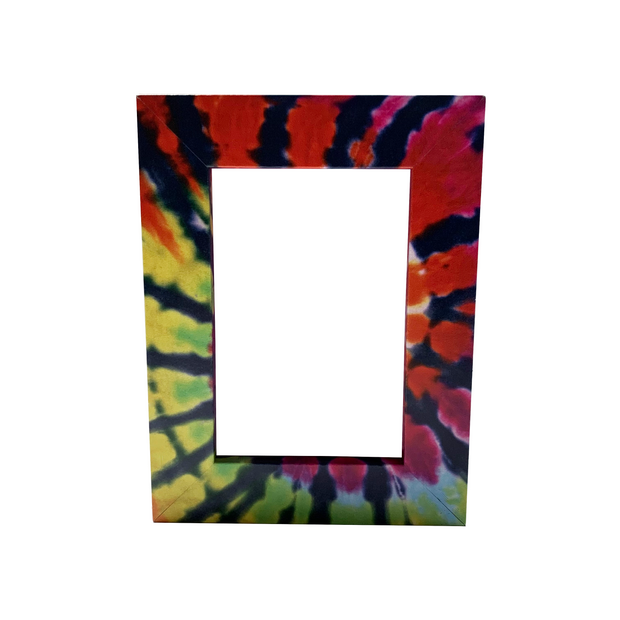 Tie Dye Funky Lifestyle Picture Frame - Deep Color - Made with a Recycled Plastic