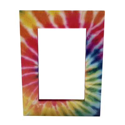 Tie Dye Funky Lifestyle Picture Frame - Light Color - Made with a Recycled Plastic