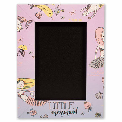 Pink Little Mermaid Picture Frame. Under the Sea Children's Room Themed Decor