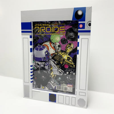 Arrty Droid Comic Book Display Frame - Galaxy inspired - Current BCW Toploader Included