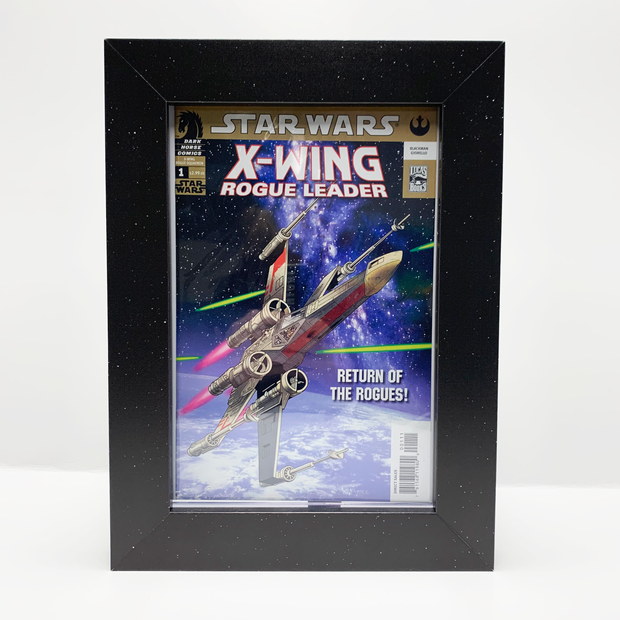 Space/Stars Themed Comic Book Display Frame - Star Wars inspired - Space inspired - Toploader included