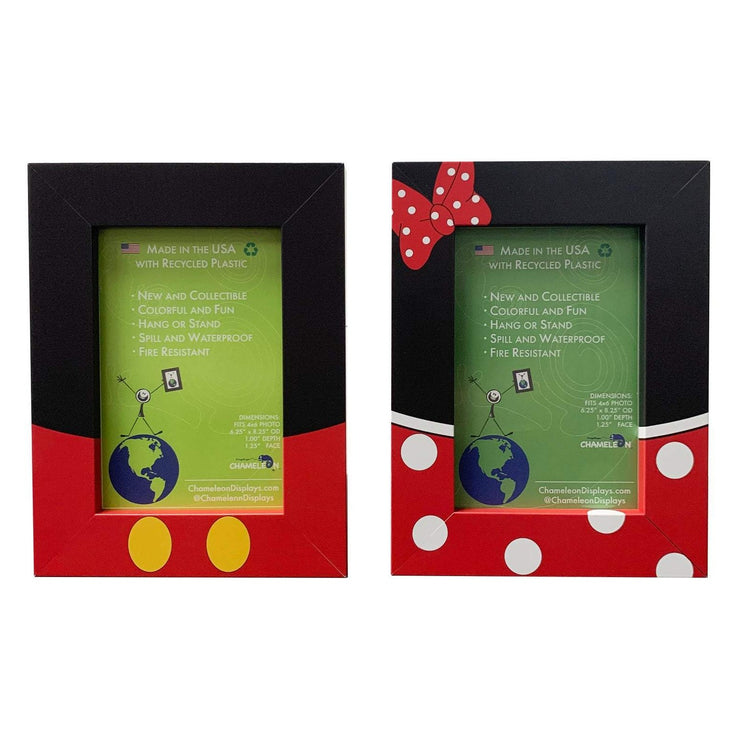 Magical Mouse Picture Frame Set. Show off your Mouse House Fandom with Custom Frames made with Recycled Plastic.