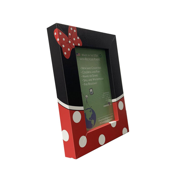 Minnie Picture Frame. Show off your Mouse House Fandom with Custom Frames made with Recycled Plastic.