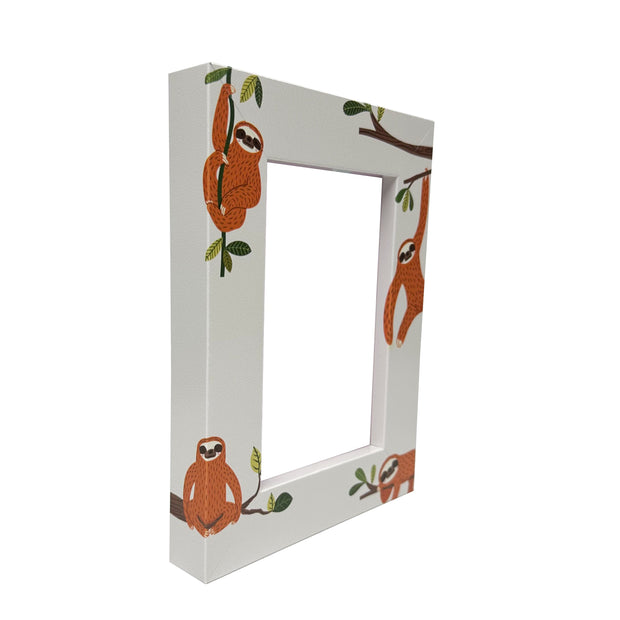 Funky Sloth Picture Frame - Rainforest Tree Frame - Made with a Recycled Plastic